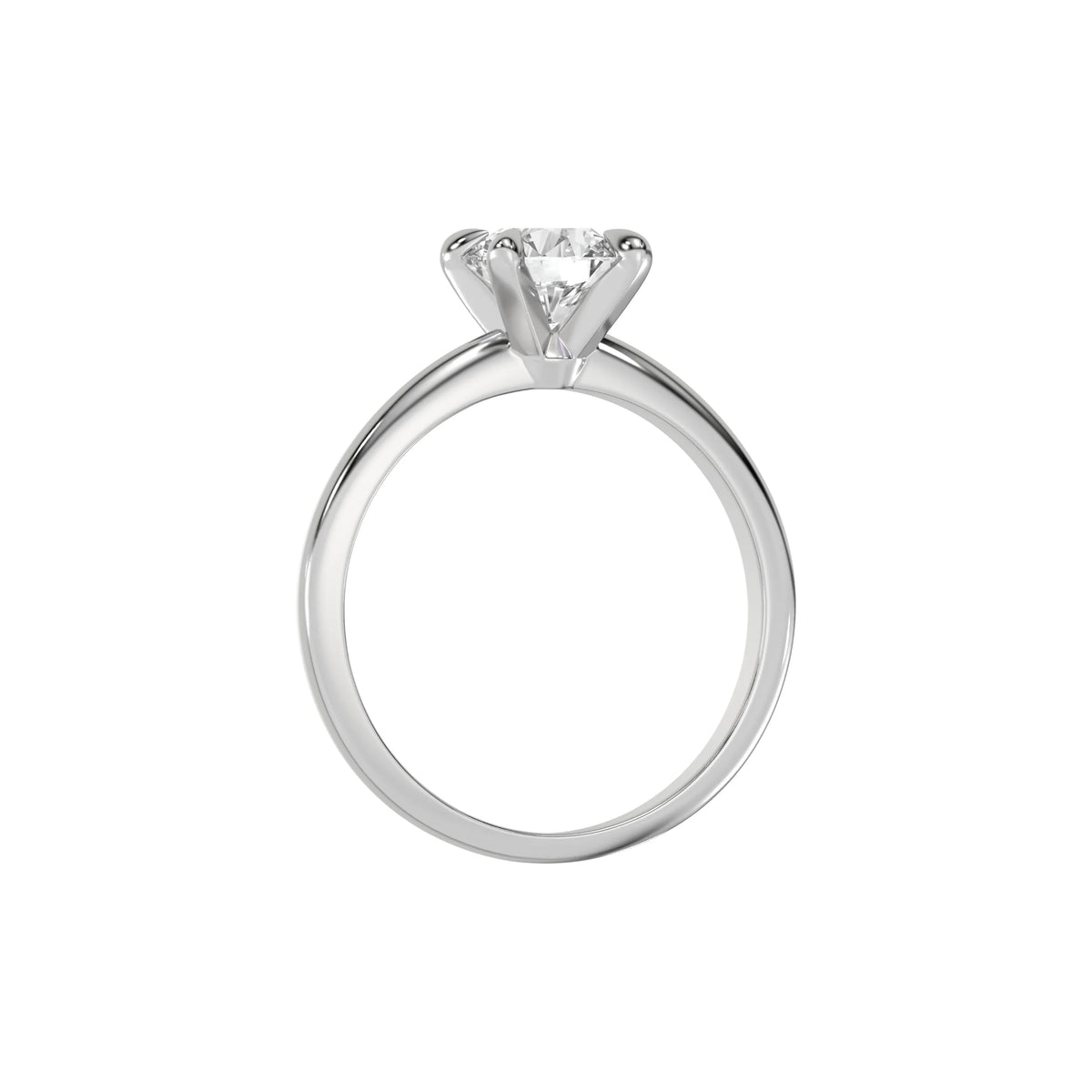 Round Diamond Ring, Round Engagement Ring, Solitaire Ring, Simple Engagement Ring, One Diamond Ring, Promise Ring, Big Diamond Ring,