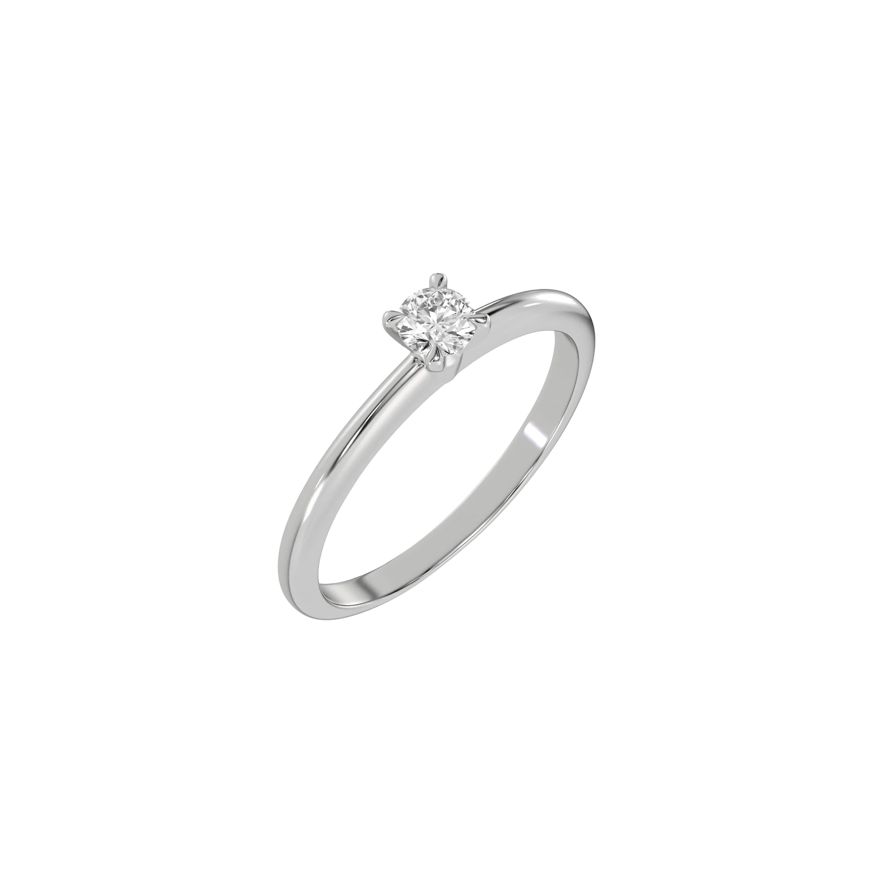 Round Diamond Ring, Round Engagement Ring, Solitaire Ring, Simple Engagement Ring, One Diamond Ring, Promise Ring, Big Diamond Ring,