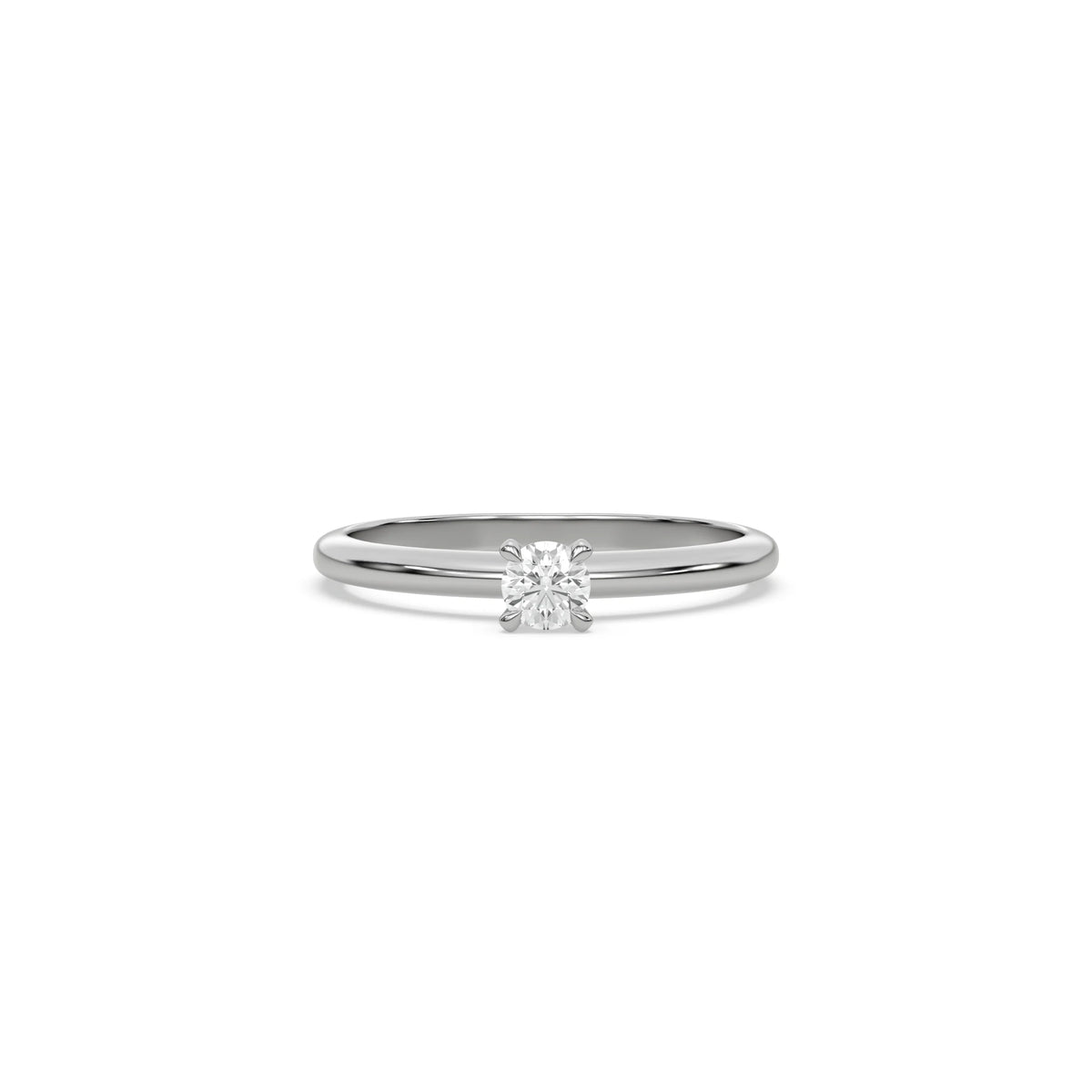 Round Diamond Ring, Round Engagement Ring, Solitaire Ring, Simple Engagement Ring, One Diamond Ring, Promise Ring, Big Diamond Ring,