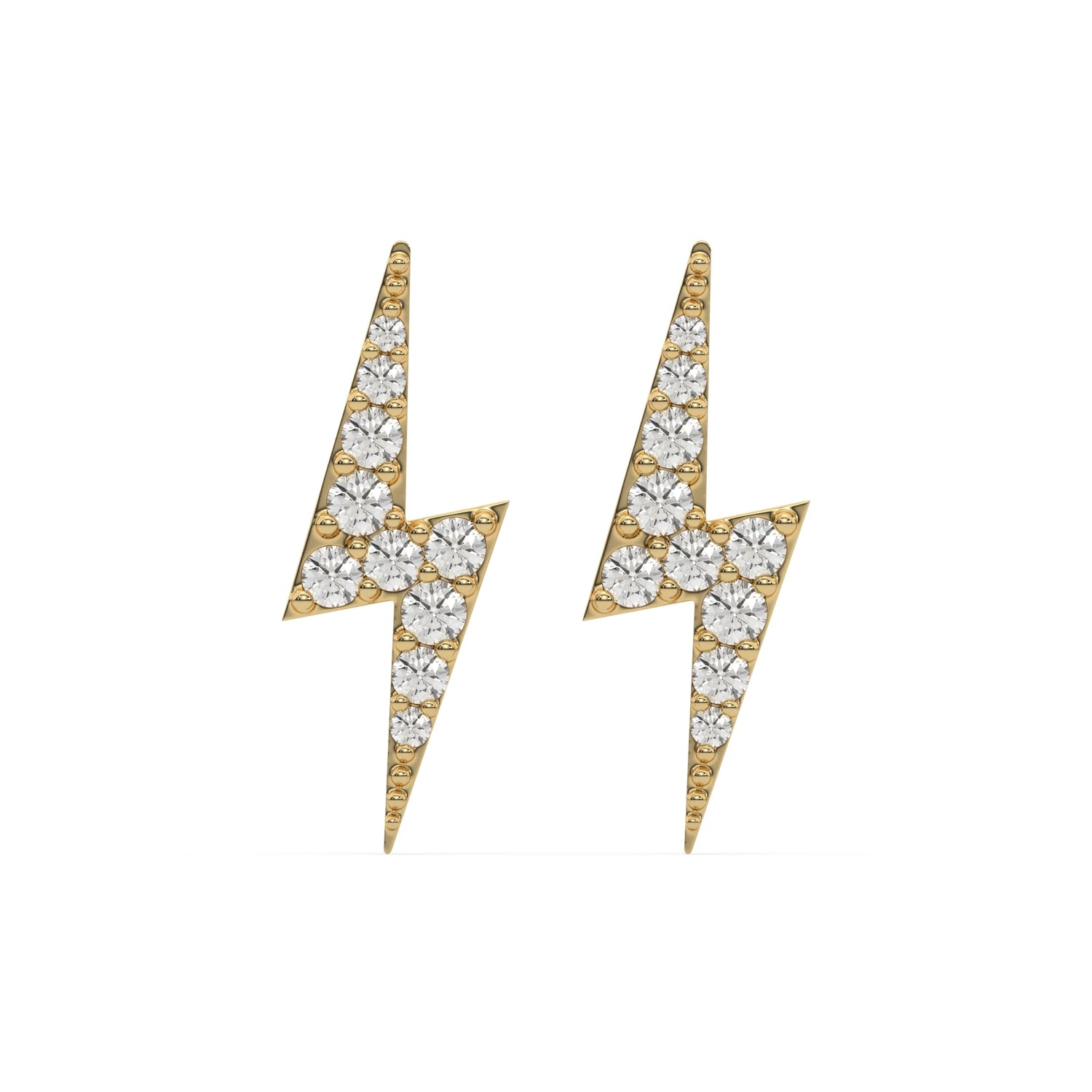 0.25 CT Lab Diamond Thunder Lightning Earrings