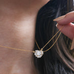 Round Diamond Women Necklace 