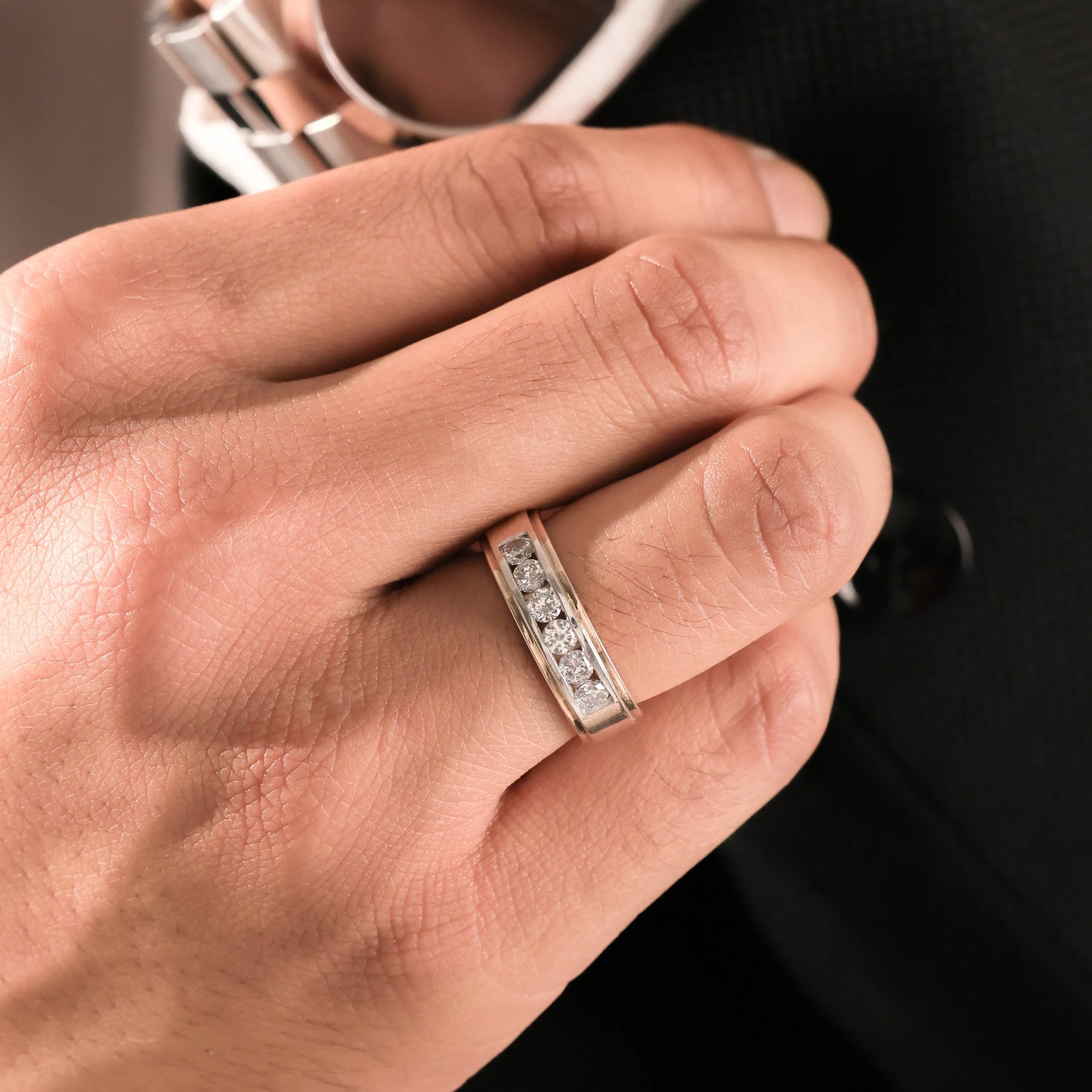 0.72 CT Lab Diamond Six Stone Ring