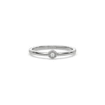 Women Diamond Ring, Small Diamond Ring, Stackable Ring, One Diamond Ring, Affordable Promise Ring, Dainty Ring, Minimal Engagement Ring, CVD