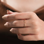 Yellow Gold open Diamond wedding Ring 