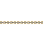 10K Yellow Gold  Pear Diamond Gold Tennis Bracelet 