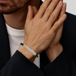 Round Diamond Rubber Bracelet