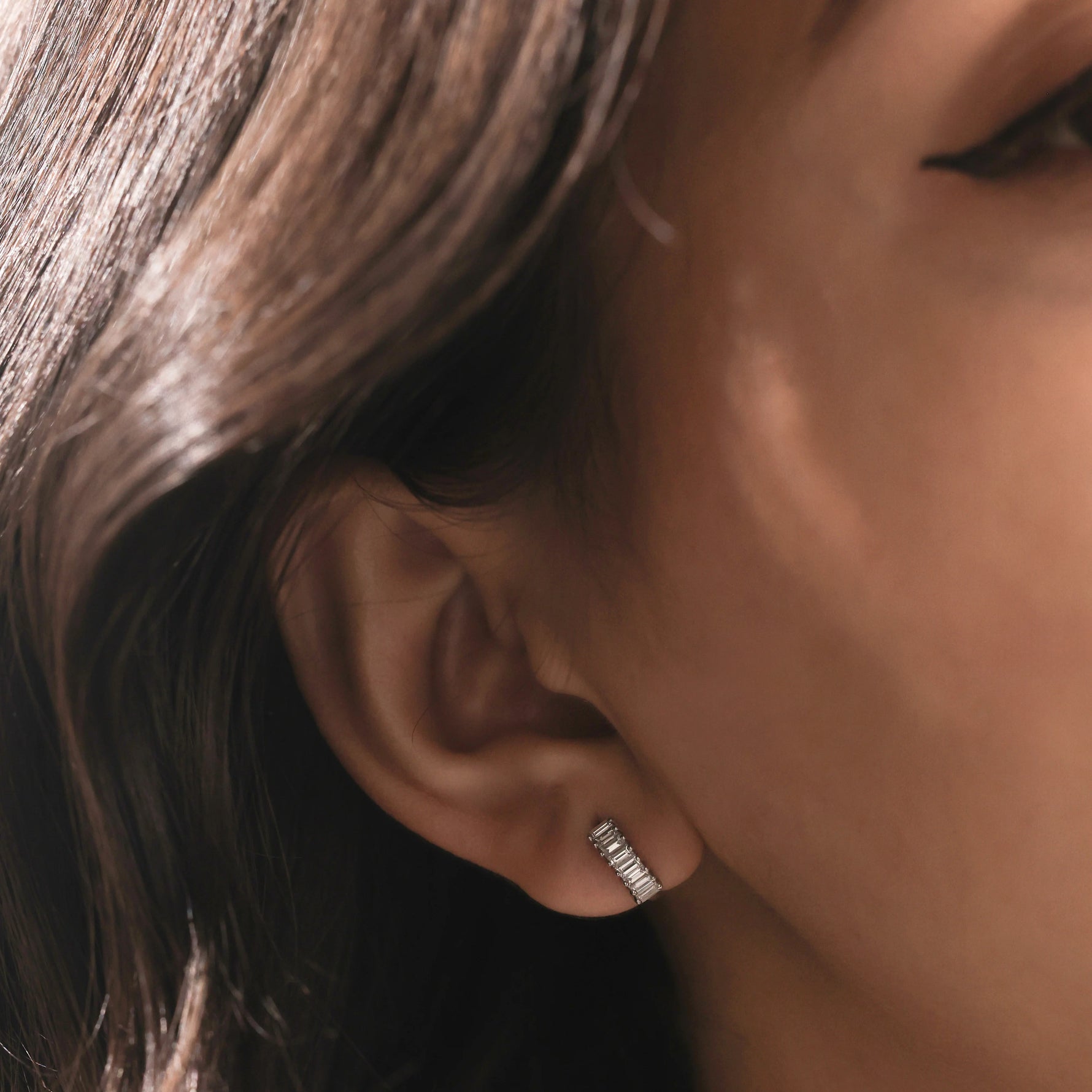 baguette Diamond Earring 
