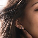 baguette Hoops Diamond Earring 