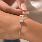emerald Cut Diamond Bracelet