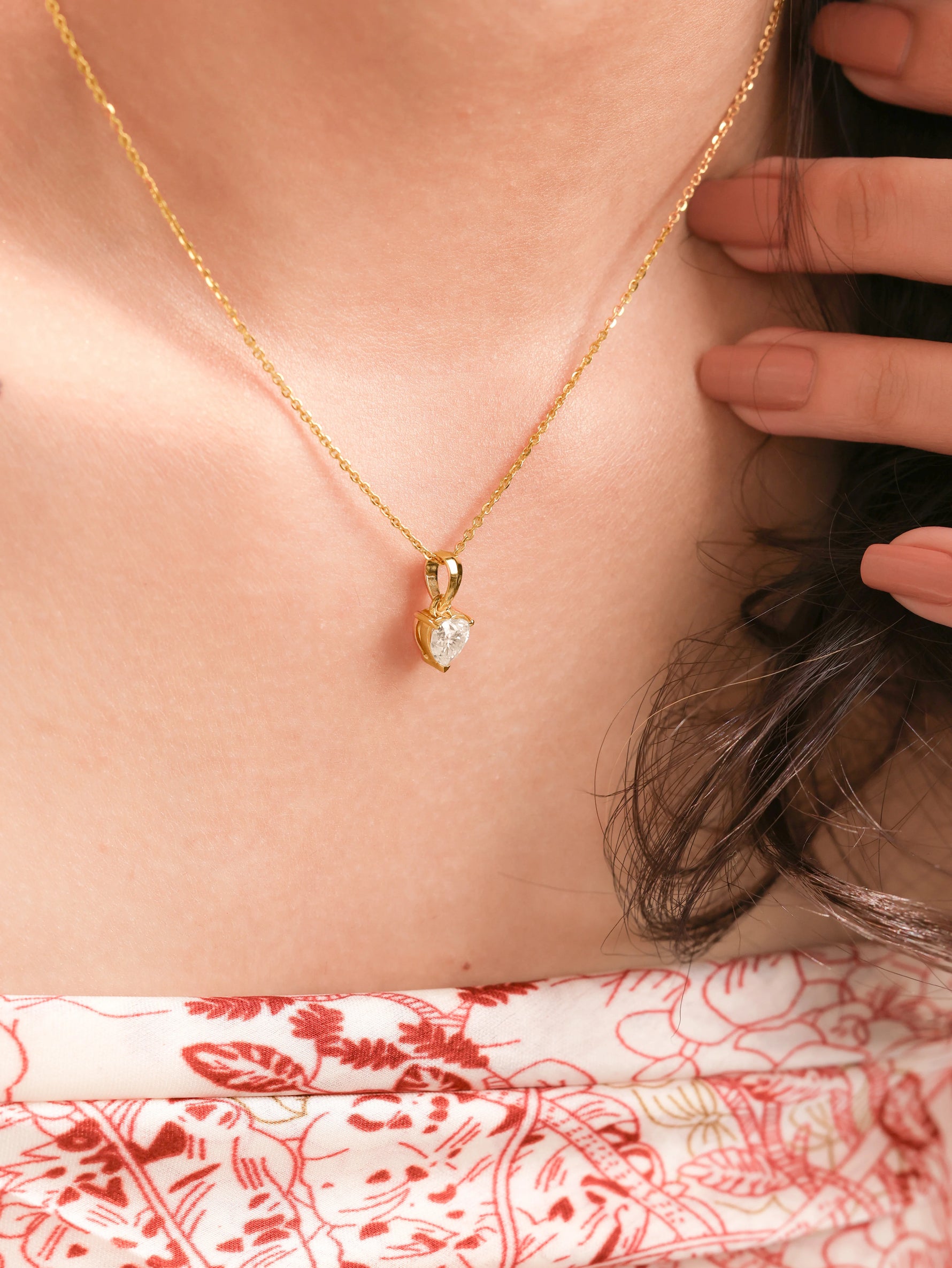  Single Diamond Necklace 