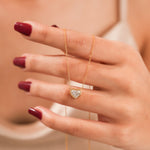 Heart Diamond Solitaire Necklace