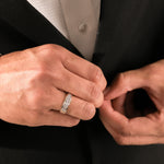 Mens Channel Set Diamond Ring