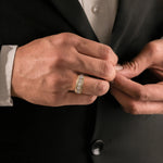 Mens Channel Set Wedding ring