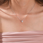 Oval Diamond Necklace