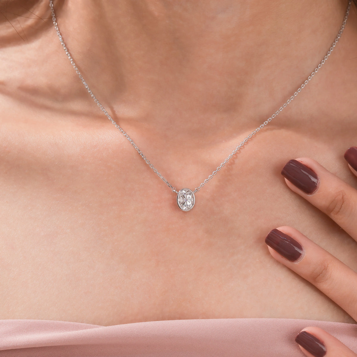 Single Diamond Necklace