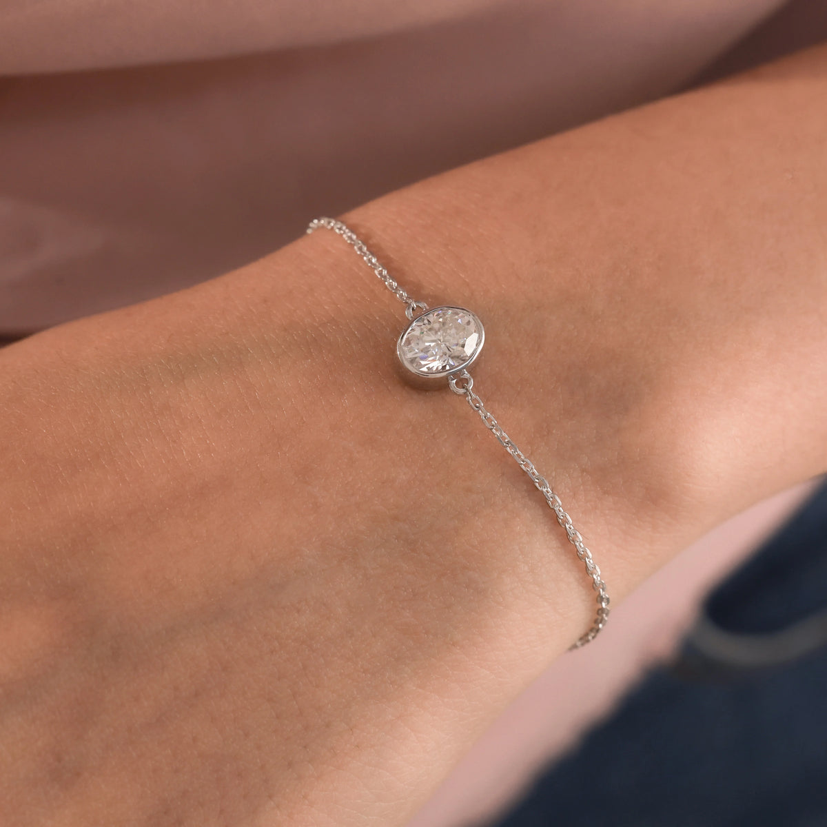Oval Cut Diamond Bracelet