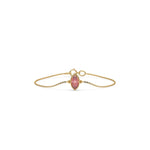 18K Yellow Gold Fancy Pink Marquise Diamond Bracelet