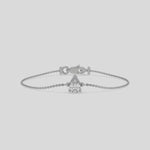 This video features a Solitaire Pear Diamond Bracelet made with pear diamond, securely set in prong setting