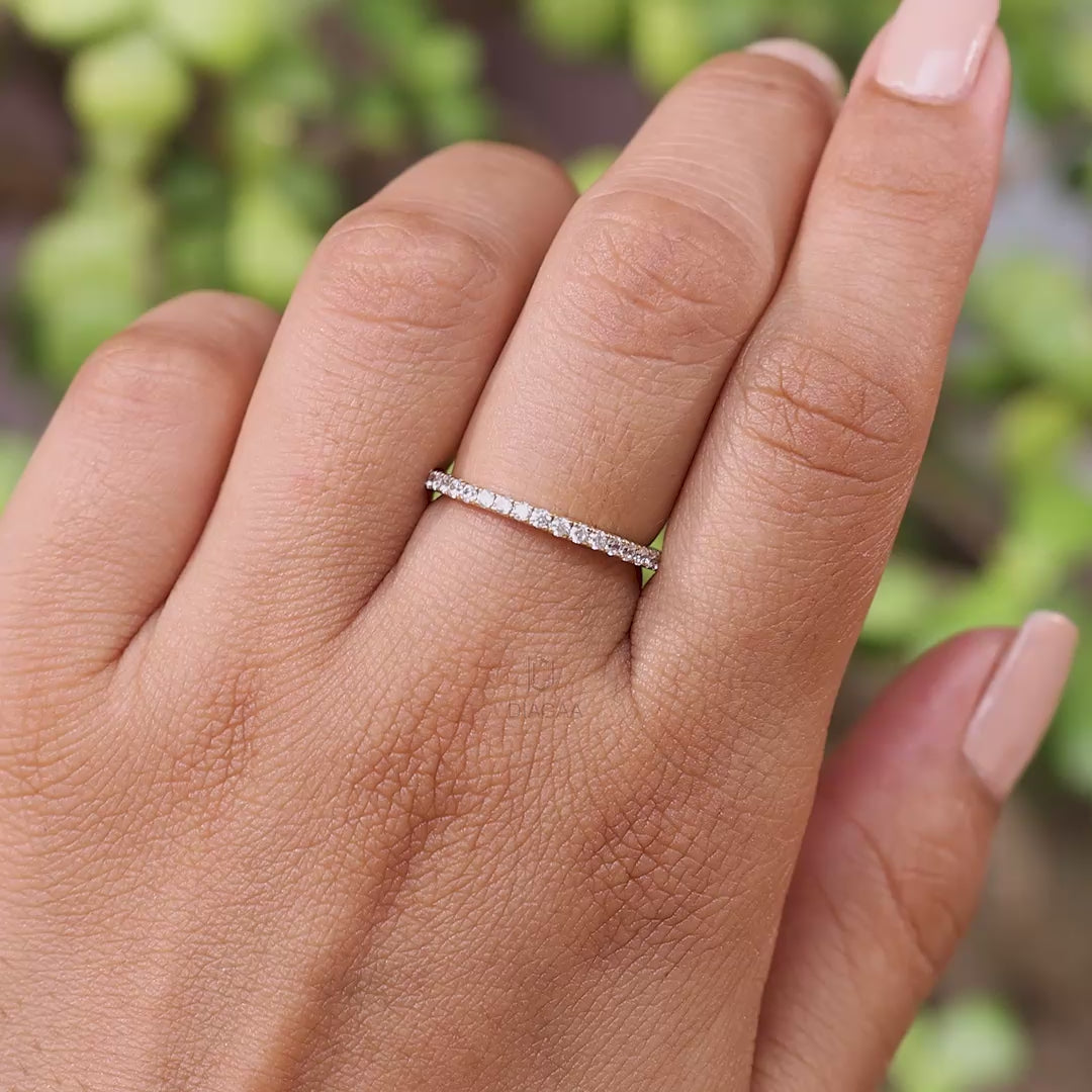 0.53 CT Round Lab Diamond Eternity Ring