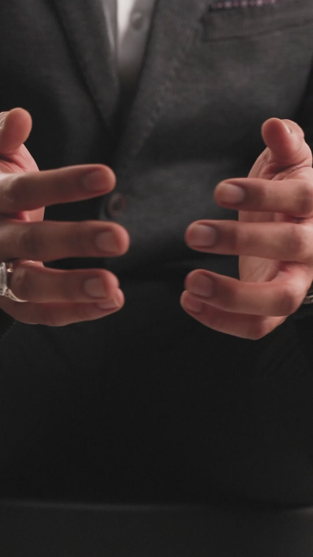 Round Diamond Signet Pinky Ring