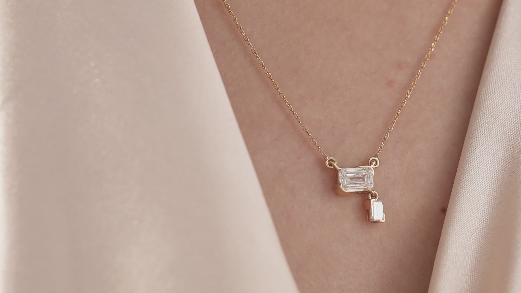 Emerald Drop Necklace 