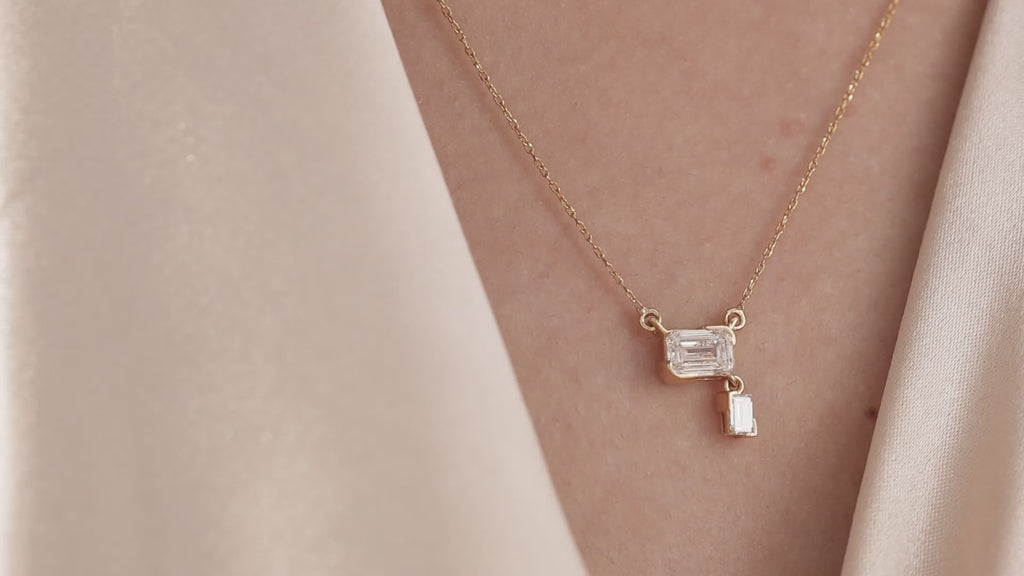 Emerald Drop Necklace 