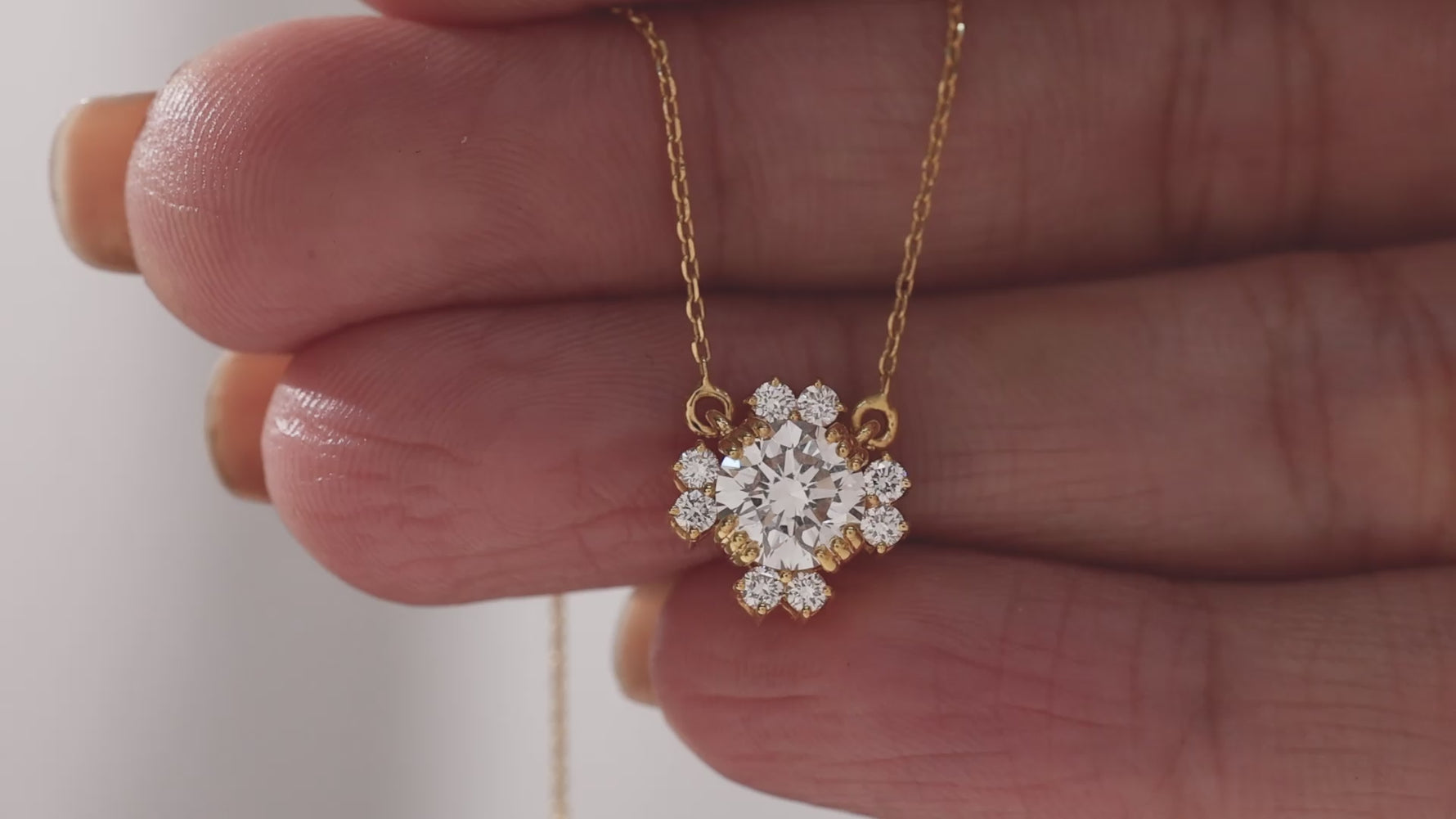 Round Diamond Sparkle Necklace