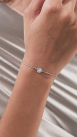 Round Diamond Gold Bracelet 