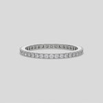 This video features a white gold Full Eternity Diamond Band made with brilliant cut round diamonds and set in a beautiful pave setting