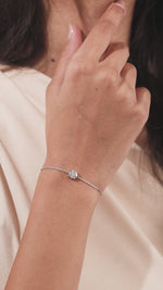 Round Diamond Solitaire Bracelet 