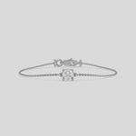 This video features a white gold Solitaire Round Diamond Bracelet made with round brilliant-cut diamond, securely set in prong setting