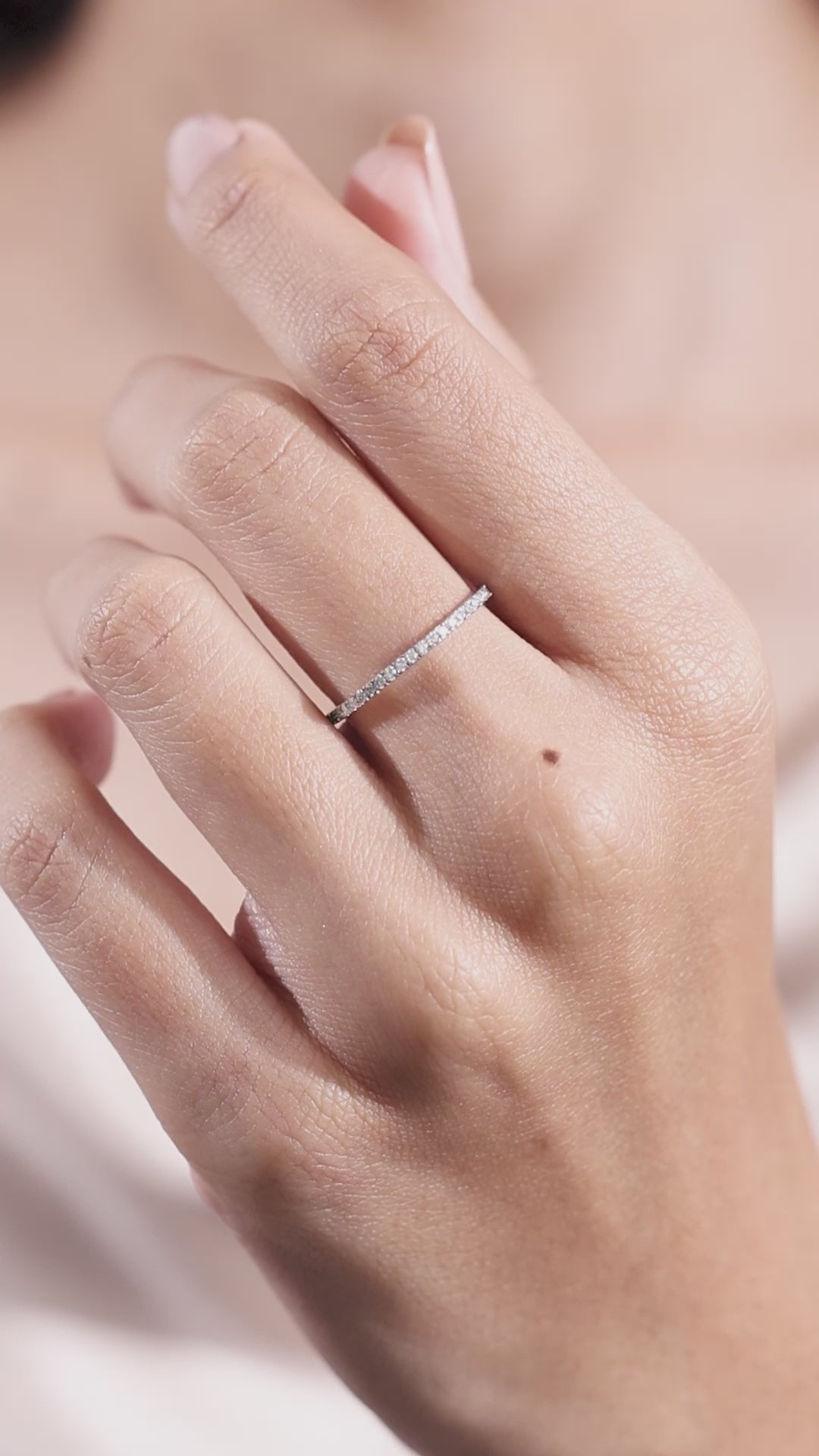 Round Gold Full Eternity Ring 