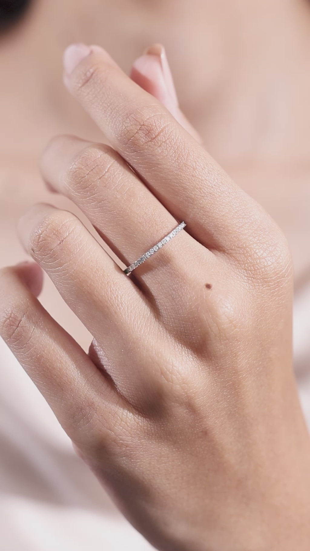 Round Gold Full Eternity Ring 