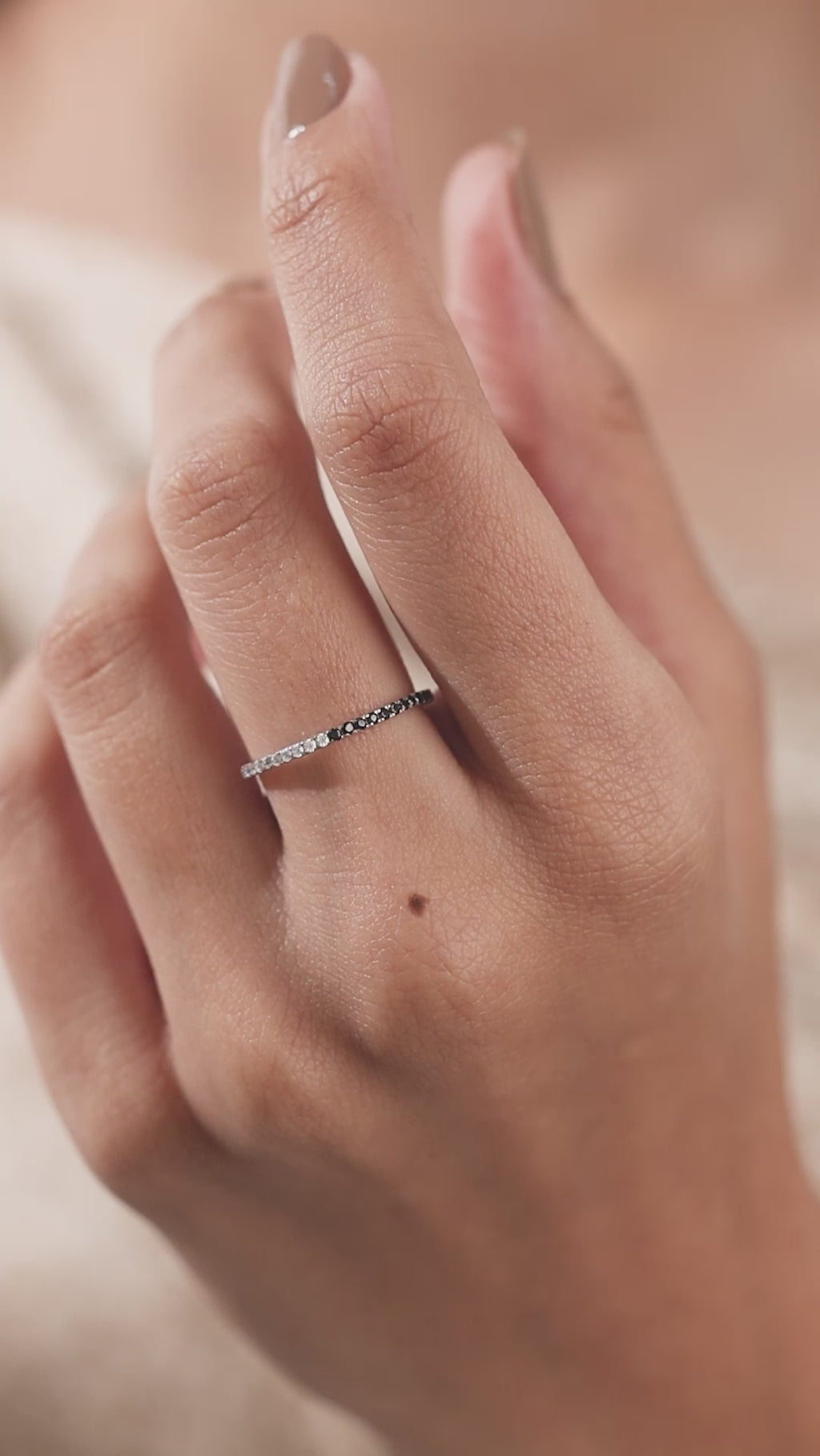 Black Diamond Eternity Ring 