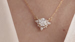 Round Diamond Gold Necklace 