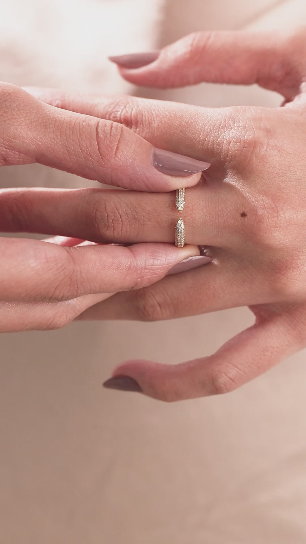 Round Diamond Pave Set Ring 