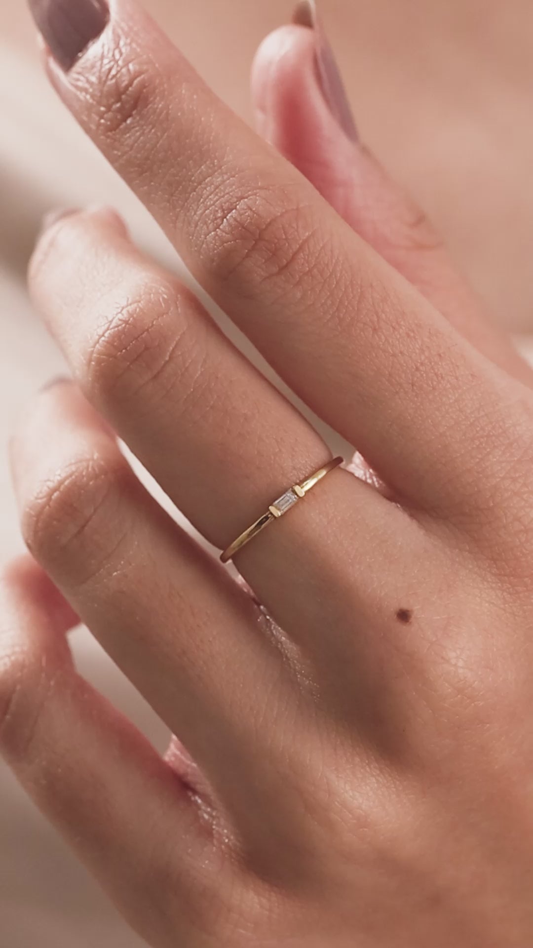 Baguette Diamond Wedding Ring 