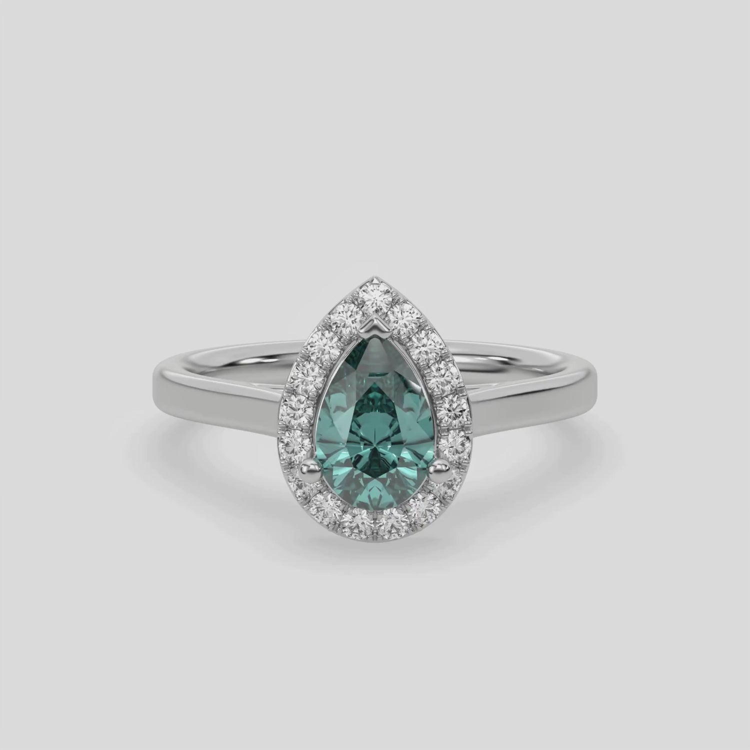 Green Diamond Ring