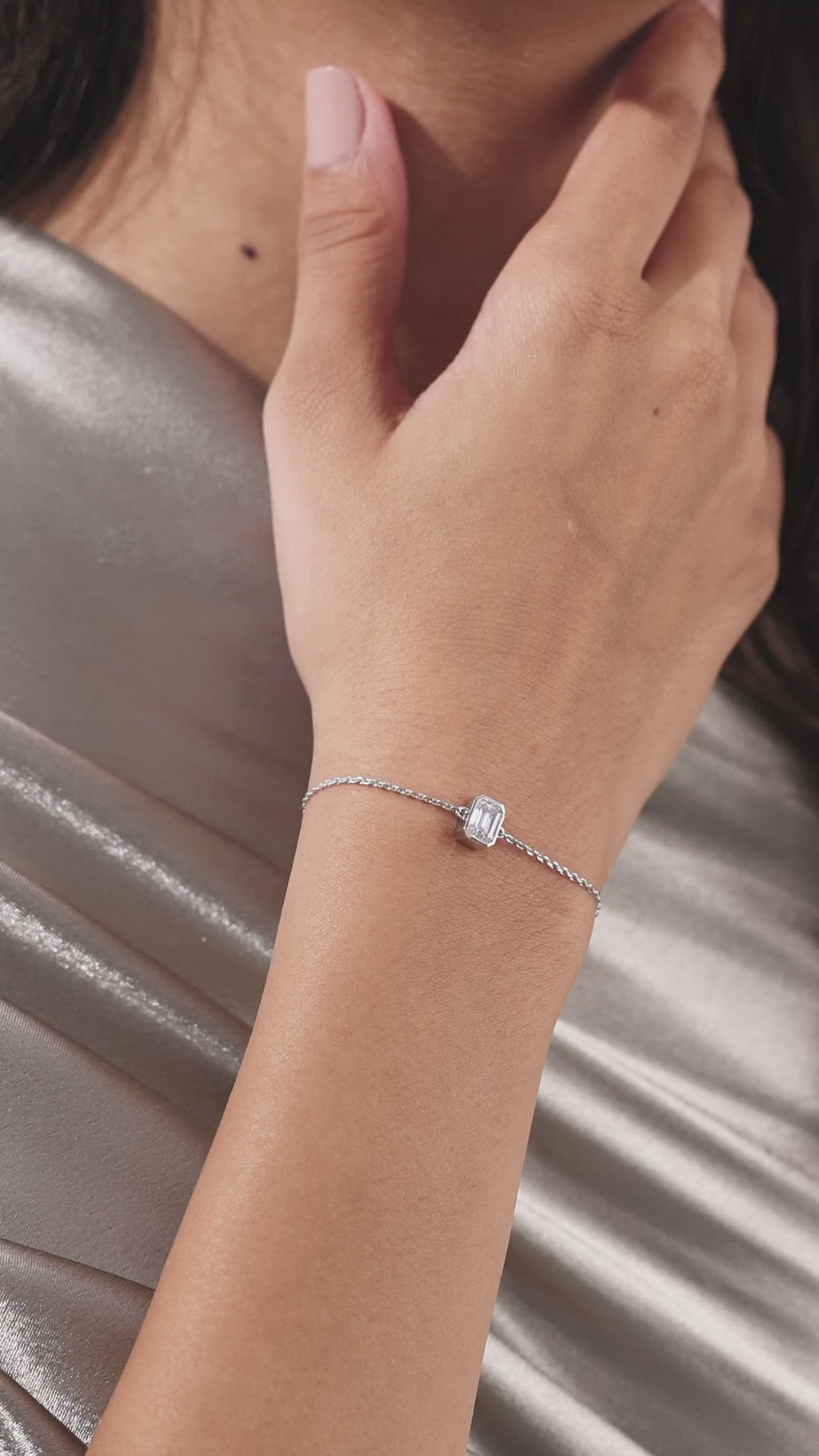 Emerald Diamond Gold Bracelet 