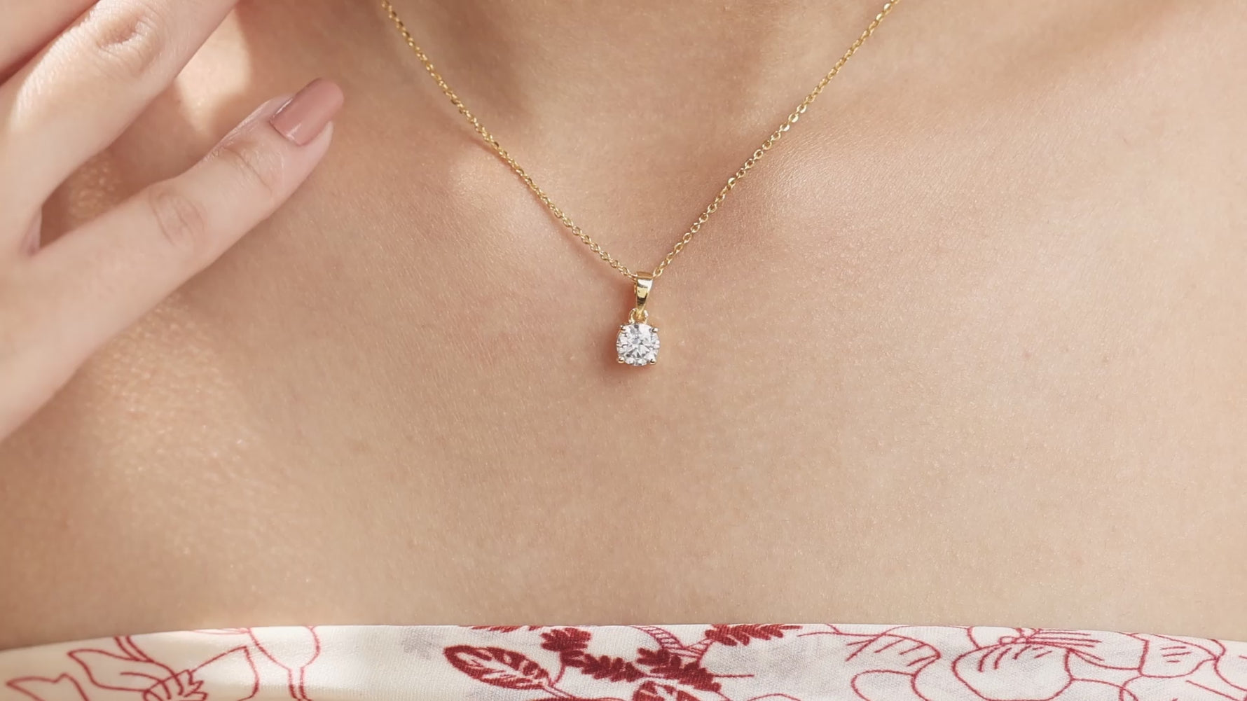 Single Diamond Necklace