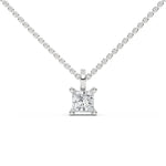 14K White Gold Diamond Necklace