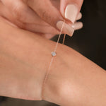 Round Diamond Bezel Setting Bracelet 