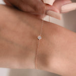 Round Diamond Gold Bracelet 