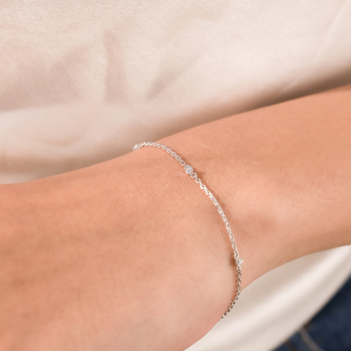 Round Diamond Gold Bracelet